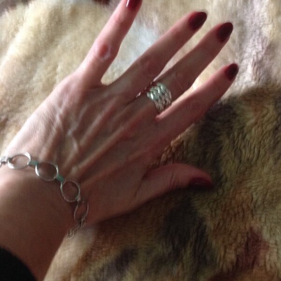 925 SS Braided Ring - Picture 2 of 5